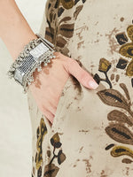 Cream Rayon A-Line Kurta Top thumbnail 4