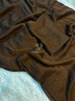 Coffee Crush Beads Butti Saree thumbnail 4