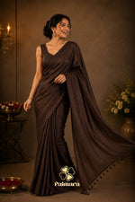 Coffee Crush Beads Butti Saree thumbnail 8