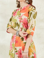 Cream Rayon A-Line Kurta thumbnail 5