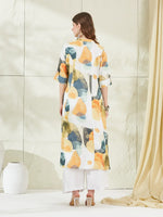 Aqua Green Rayon A-Line Kurta thumbnail 4