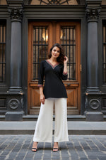 Black V-Neck Tunic Top thumbnail 6