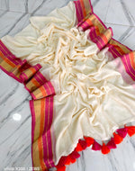 Onam special  duel stripes saree thumbnail 5