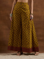 Mustard Yellow Floral Printed Kurta Set thumbnail 8