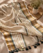 Paimara Onam Special Mul Cotton Kasavu Saree thumbnail 3