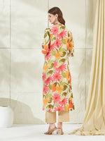 Cream Rayon A-Line Kurta thumbnail 3