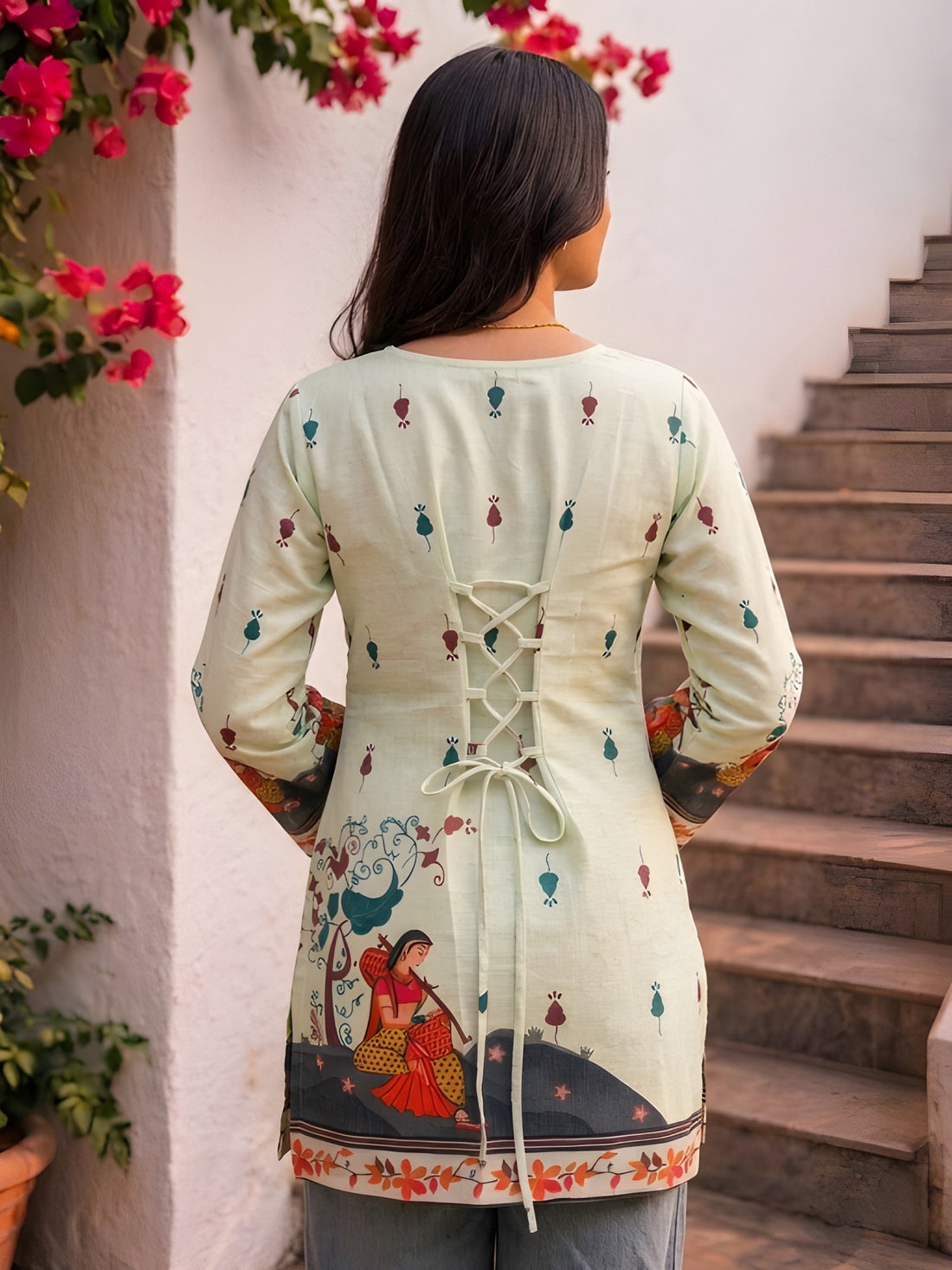Cream Cotton Kalamkari  Top