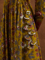 Mustard Yellow Floral Printed Kurta Set thumbnail 10