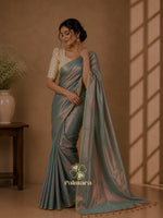 Moonlight tissue saree thumbnail 3