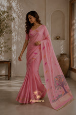 Gulabi vriksha muga saree thumbnail 1