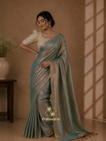 Moonlight tissue saree thumbnail 4