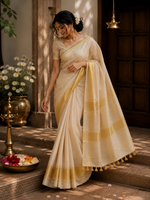 Onam tissue saree thumbnail 2