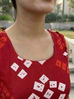 Traditional Bandhani  Kurthi Top thumbnail 3