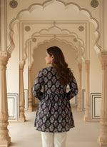 Women's Black Rayon Fancy Tunic & Top thumbnail 3