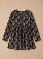 Women's Black Rayon Fancy Tunic & Top thumbnail 6