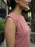 Peach Soft Cotton Solid Kurta Palazzo Set thumbnail 4