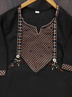 Black Woman Cotton Kurti thumbnail 5