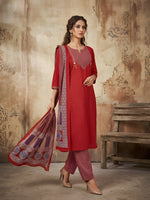 Maroon Woman Cotton Kurti thumbnail 2