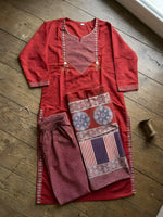 Maroon Woman Cotton Kurti thumbnail 4