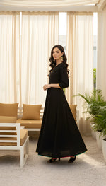 Woman Black Rayon full Kurti thumbnail 5