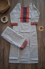Woman Cotton Gray Kurti-Pant Set thumbnail 7