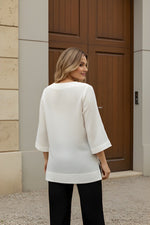 Classic White cotton Fancy Top thumbnail 3