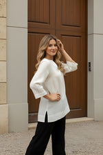 Classic White cotton Fancy Top thumbnail 1