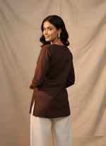 Brown Cotton Short Tunic thumbnail 2