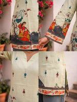 Cream Cotton Kalamkari  Top thumbnail 2