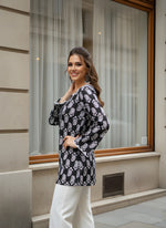 Black cotton Fancy straight Short kurti thumbnail 3