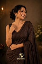 Coffee Crush Beads Butti Saree thumbnail 6